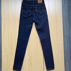Levi's 721 High Rise Skinny Dark Wash Denim Jeans